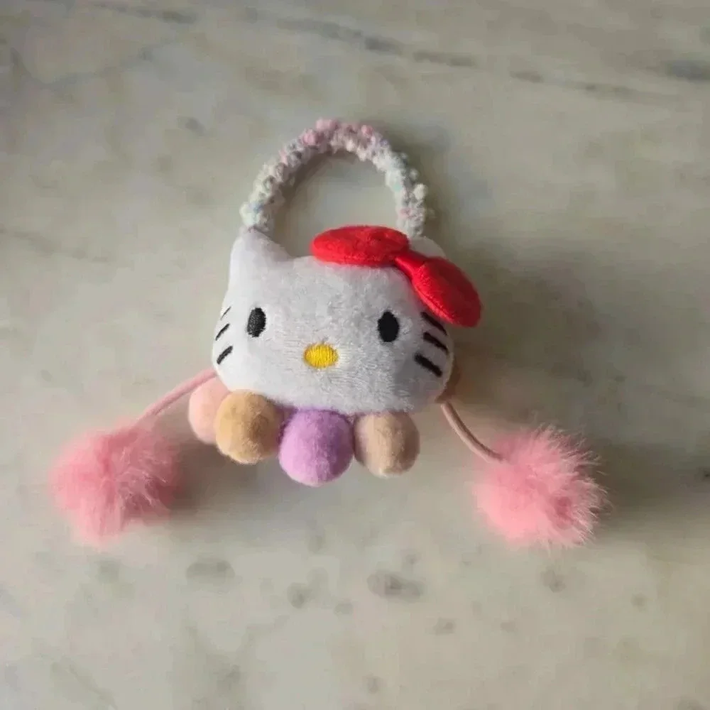 Hello kitty kids hair ties soft toy (3)